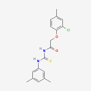 2-(2-chloro-4-methylphenoxy)-N-[(3,5-dimethylphenyl)carbamothioyl]acetamide