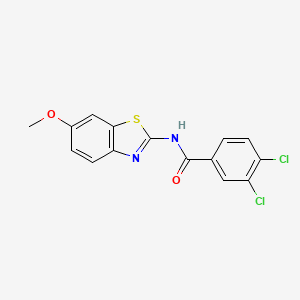 3,4-dichloro-N-(6-methoxy-1,3-benzothiazol-2-yl)benzamide