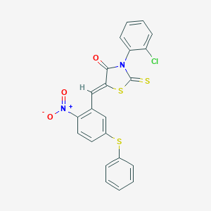 3-(2-Chlorophenyl)-5-[2-nitro-5-(phenylsulfanyl)benzylidene]-2-thioxo-1,3-thiazolidin-4-one