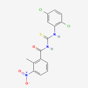 N-[(2,5-dichlorophenyl)carbamothioyl]-2-methyl-3-nitrobenzamide