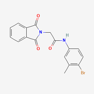 N-(4-bromo-3-methylphenyl)-2-(1,3-dioxo-1,3-dihydro-2H-isoindol-2-yl)acetamide