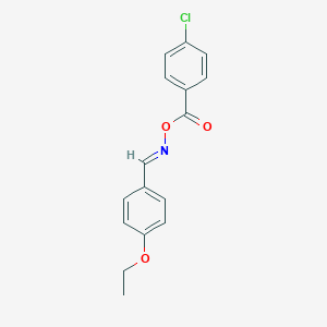 molecular formula C16H14ClNO3 B371395 4-ethoxybenzaldehyde O-(4-chlorobenzoyl)oxime CAS No. 297150-20-0