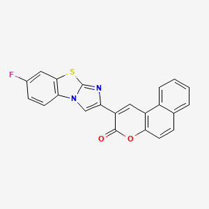 2-(7-fluoroimidazo[2,1-b][1,3]benzothiazol-2-yl)-3H-benzo[f]chromen-3-one