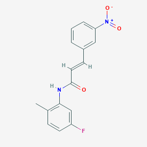 molecular formula C16H13FN2O3 B371405 N-(5-fluoro-2-methylphenyl)-3-(3-nitrophenyl)acrylamide CAS No. 331462-41-0