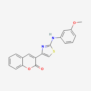 3-{2-[(3-methoxyphenyl)amino]-1,3-thiazol-4-yl}-2H-chromen-2-one