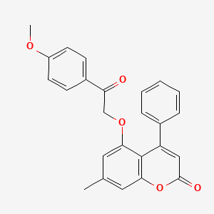 5-[2-(4-methoxyphenyl)-2-oxoethoxy]-7-methyl-4-phenyl-2H-chromen-2-one