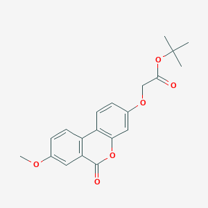 TERT-BUTYL 2-({8-METHOXY-6-OXO-6H-BENZO[C]CHROMEN-3-YL}OXY)ACETATE