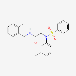 N~1~-(2-methylbenzyl)-N~2~-(3-methylphenyl)-N~2~-(phenylsulfonyl)glycinamide