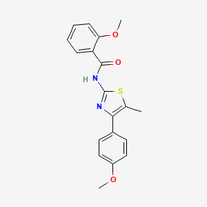 2-methoxy-N-[4-(4-methoxyphenyl)-5-methyl-1,3-thiazol-2-yl]benzamide