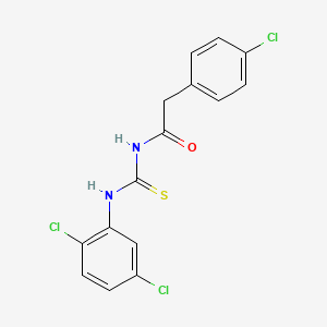 2-(4-chlorophenyl)-N-[(2,5-dichlorophenyl)carbamothioyl]acetamide