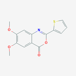 molecular formula C14H11NO4S B371414 6,7-dimethoxy-2-(2-thienyl)-4H-3,1-benzoxazin-4-one CAS No. 219773-69-0