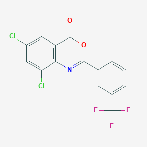6,8-dichloro-2-[3-(trifluoromethyl)phenyl]-4H-3,1-benzoxazin-4-one