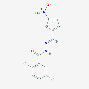 molecular formula C12H7Cl2N3O4 B371419 2,5-dichloro-N'-({5-nitro-2-furyl}methylene)benzohydrazide CAS No. 124595-15-9
