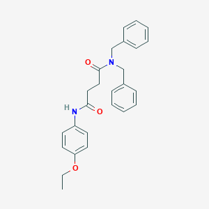 molecular formula C26H28N2O3 B371420 N',N'-dibenzyl-N-(4-ethoxyphenyl)butanediamide CAS No. 329079-74-5