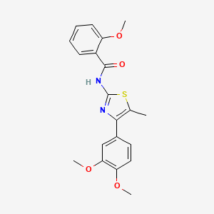 N-[4-(3,4-dimethoxyphenyl)-5-methyl-1,3-thiazol-2-yl]-2-methoxybenzamide