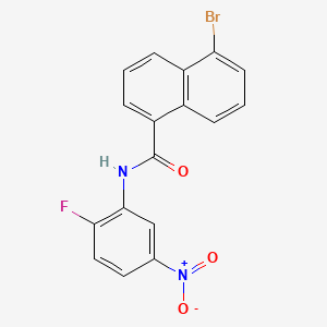 5-bromo-N-(2-fluoro-5-nitrophenyl)naphthalene-1-carboxamide