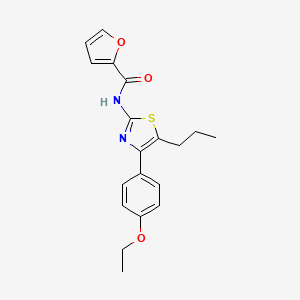 N-[4-(4-ethoxyphenyl)-5-propyl-1,3-thiazol-2-yl]-2-furamide