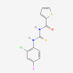 N-{[(2-chloro-4-iodophenyl)amino]carbonothioyl}-2-thiophenecarboxamide