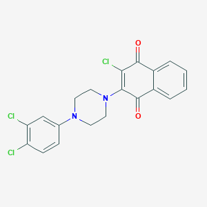 2-Chloro-3-[4-(3,4-dichlorophenyl)piperazin-1-yl]naphthalene-1,4-dione