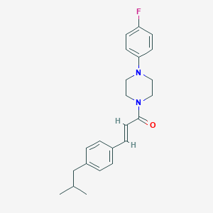 1-(4-Fluorophenyl)-4-[3-(4-isobutylphenyl)acryloyl]piperazine