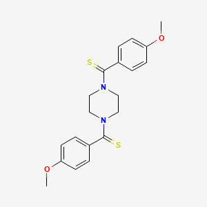 Piperazine, 1,4-bis[(4-methoxyphenyl)thioxomethyl]-