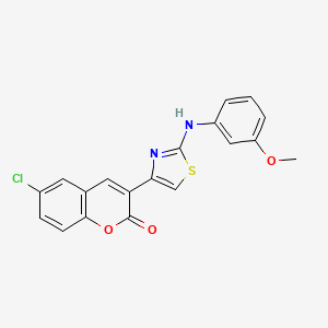 6-chloro-3-{2-[(3-methoxyphenyl)amino]-1,3-thiazol-4-yl}-2H-chromen-2-one