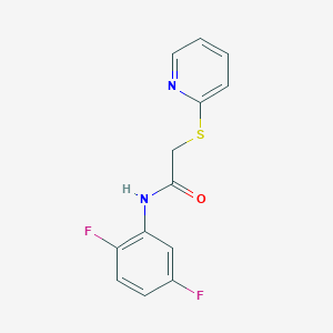 N-(2,5-difluorophenyl)-2-(pyridin-2-ylsulfanyl)acetamide