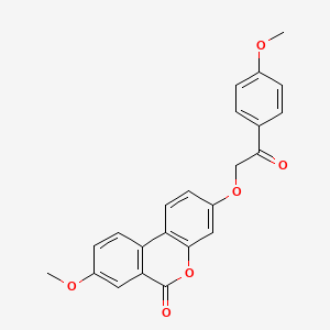 8-methoxy-3-[2-(4-methoxyphenyl)-2-oxoethoxy]-6H-benzo[c]chromen-6-one