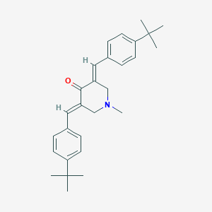 (3E,5E)-3,5-bis[(4-tert-butylphenyl)methylidene]-1-methylpiperidin-4-one