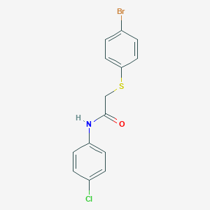2-[(4-bromophenyl)sulfanyl]-N-(4-chlorophenyl)acetamide
