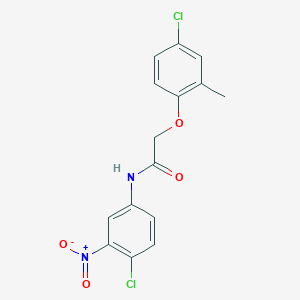 2-(4-chloro-2-methylphenoxy)-N-(4-chloro-3-nitrophenyl)acetamide