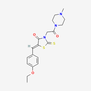 5-(4-ethoxybenzylidene)-3-[2-(4-methyl-1-piperazinyl)-2-oxoethyl]-2-thioxo-1,3-thiazolidin-4-one