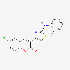 6-chloro-3-{2-[(2-methylphenyl)amino]-1,3-thiazol-4-yl}-2H-chromen-2-one