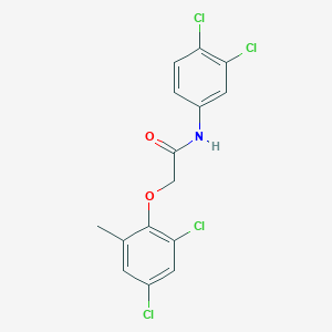 molecular formula C15H11Cl4NO2 B3714493 2-(2,4-dichloro-6-methylphenoxy)-N-(3,4-dichlorophenyl)acetamide 