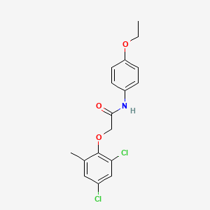 molecular formula C17H17Cl2NO3 B3714497 2-(2,4-dichloro-6-methylphenoxy)-N-(4-ethoxyphenyl)acetamide 