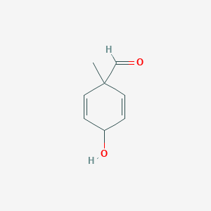 molecular formula C8H10O2 B371451 4-Hydroxy-1-methyl-2,5-cyclohexadiene-1-carbaldehyde 
