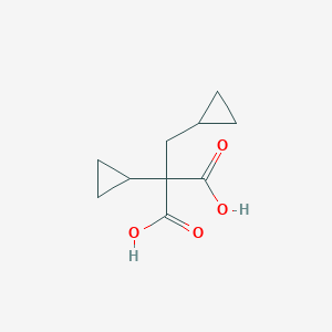 molecular formula C10H14O4 B371456 2-Cyclopropyl-2-(cyclopropylmethyl)malonic acid 