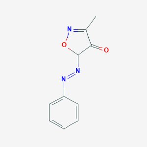 molecular formula C10H9N3O2 B371461 3-methyl-5-(phenyldiazenyl)-4(5H)-isoxazolone 