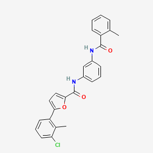 5-(3-chloro-2-methylphenyl)-N-{3-[(2-methylbenzoyl)amino]phenyl}-2-furamide