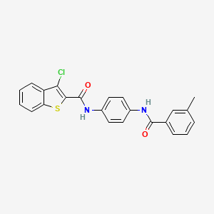 3-chloro-N-{4-[(3-methylbenzoyl)amino]phenyl}-1-benzothiophene-2-carboxamide