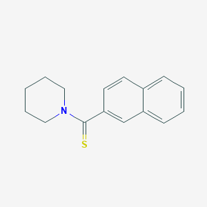 molecular formula C16H17NS B371470 1-(2-Naphthylcarbothioyl)piperidine 