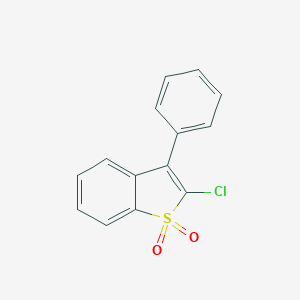 molecular formula C14H9ClO2S B371474 2-Chloro-3-phenyl-1-benzothiophene 1,1-dioxide 