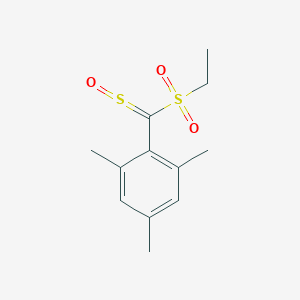 molecular formula C12H16O3S2 B371477 Ethyl mesityl(sulfinyl)methyl sulfone 