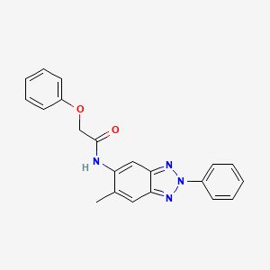 N-(6-methyl-2-phenyl-2H-1,2,3-benzotriazol-5-yl)-2-phenoxyacetamide