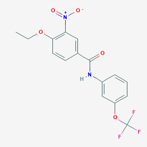 4-ethoxy-3-nitro-N-[3-(trifluoromethoxy)phenyl]benzamide