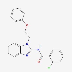 2-CHLORO-N-[1-(2-PHENOXYETHYL)-1H-1,3-BENZODIAZOL-2-YL]BENZAMIDE