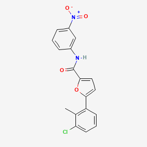 5-(3-chloro-2-methylphenyl)-N-(3-nitrophenyl)furan-2-carboxamide