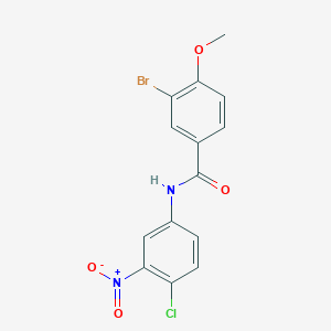 3-bromo-N-(4-chloro-3-nitrophenyl)-4-methoxybenzamide