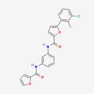 5-(3-chloro-2-methylphenyl)-N-{3-[(furan-2-ylcarbonyl)amino]phenyl}furan-2-carboxamide