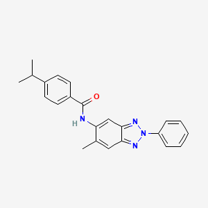 4-isopropyl-N-(6-methyl-2-phenyl-2H-1,2,3-benzotriazol-5-yl)benzamide